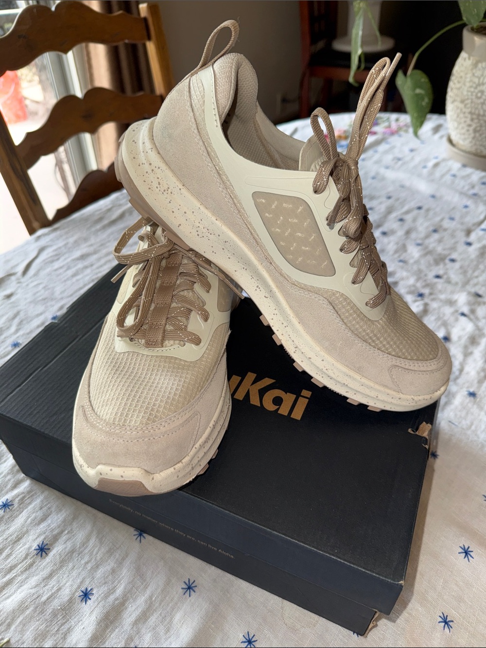 OluKai Women's Neutral Beige Athletic Sneakers